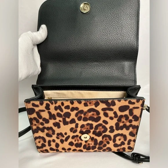 I.N.C. INTERNATIONAL CONCEPTS Sibbell Crossbody Bag Leopard New - Picture 9 of 13